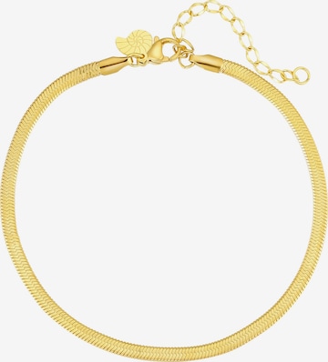 Hey Happiness Fußschmuck 'Snake Flow' in Gold: Vorderseite