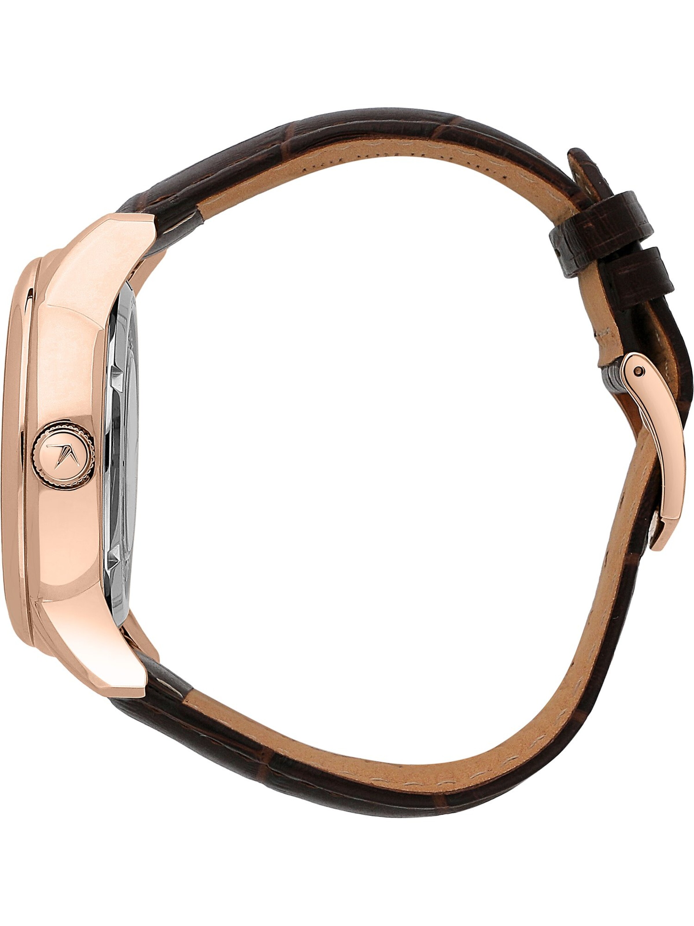 Lucien Rochat Analoguhr in Braun