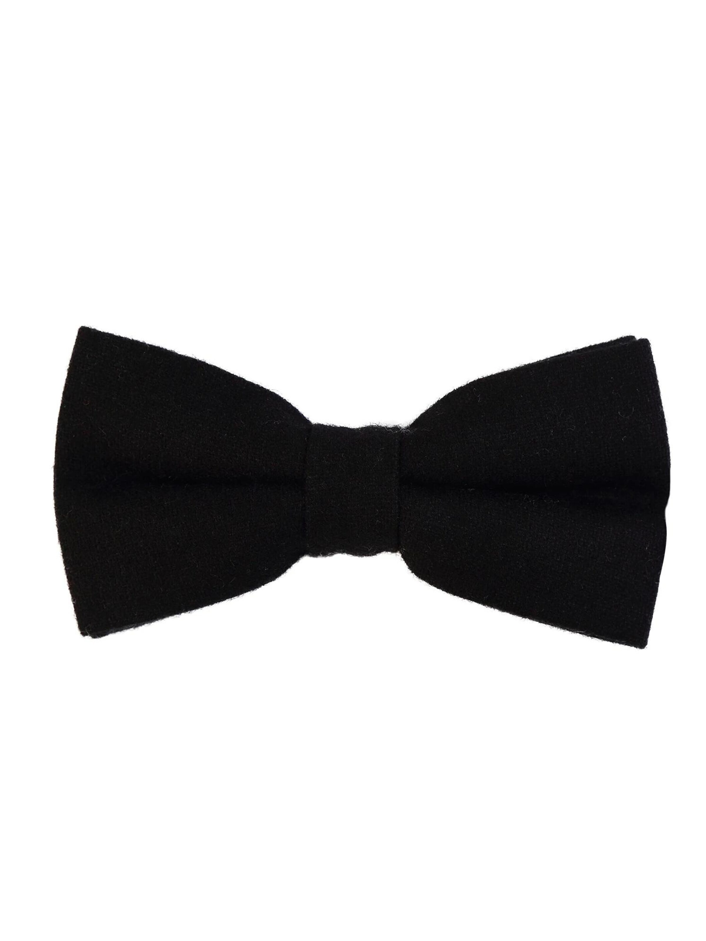 DonDon Bow Tie 'DonDon Herren Jeans Fliege Schleife gebunden 100% Baumwolle dunkelblau' in One size in Black, Item view