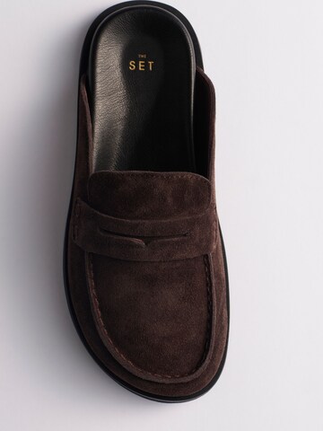 The Set - Zapatos abiertos 'Premium' en marrón