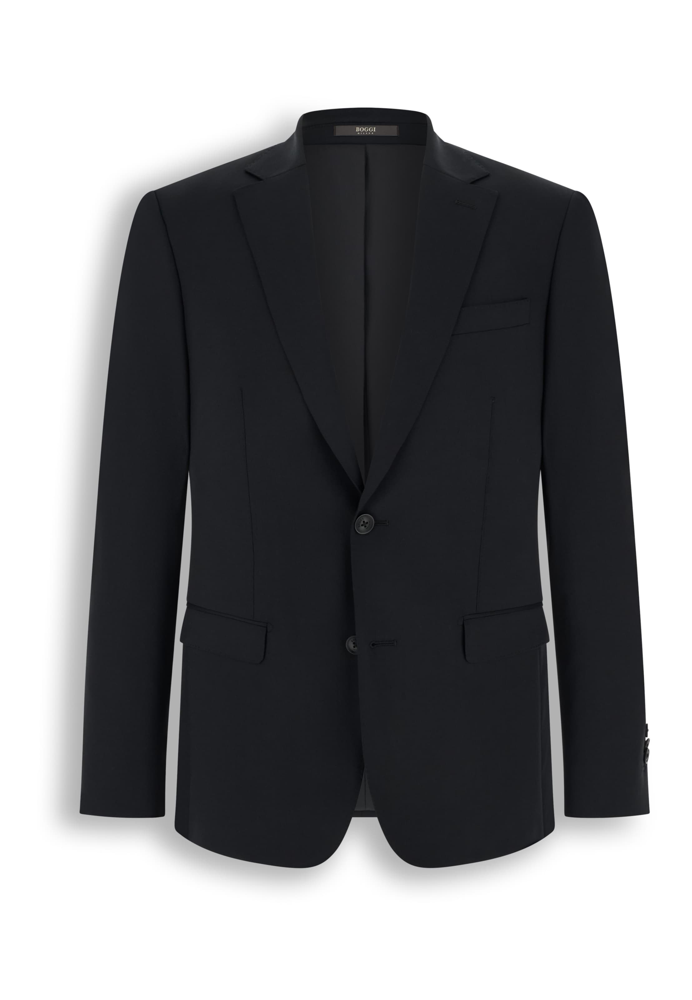 Boggi Milano Regular fit Colbert in Zwart: voorkant