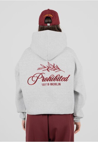 Sweat-shirt 'Leaf' Prohibited en gris