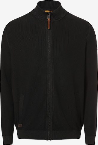 CAMEL ACTIVE Knit Cardigan in Black: front