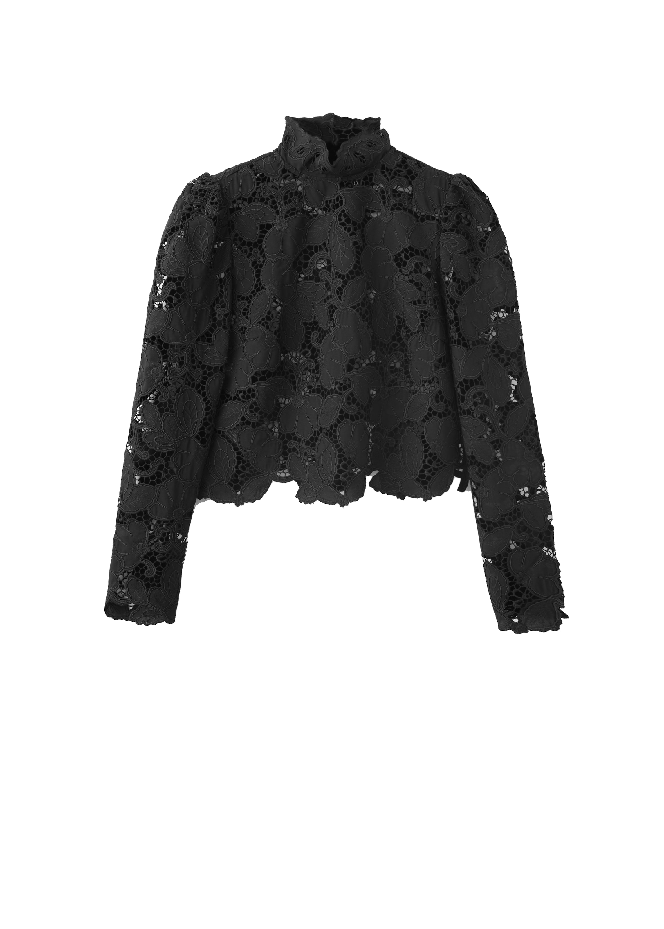 MANGO Blouse in Black: front