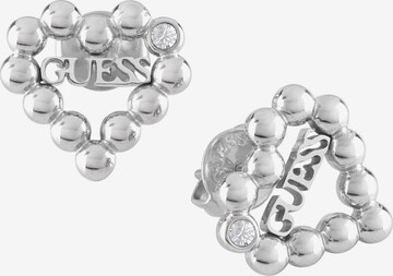 GUESS Earrings 'Heart Romance' in Silver: front