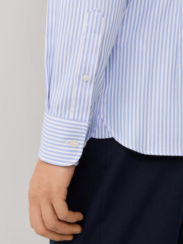 Hackett London Regular fit Button Up Shirt 'Double Face Bengal' in Blue