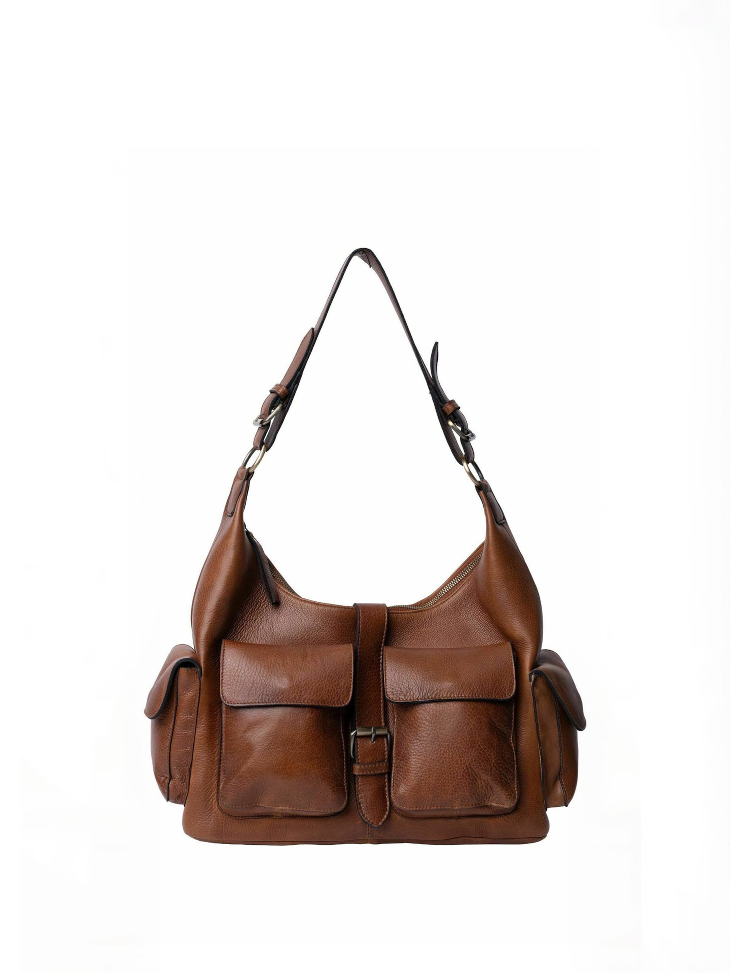 RE:DESIGNED Shopper ' Solvej ' in Bruin: voorkant