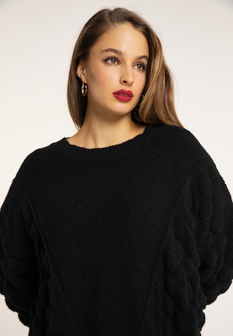 faina Strickpullover in Schwarz