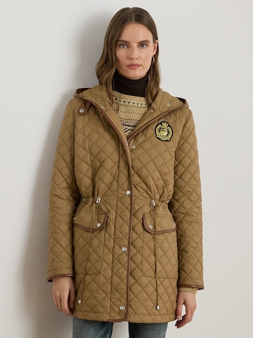 Lauren Ralph Lauren Φθινοπωρινό και ανοιξιάτικο μπουφάν σε μπεζ: μπροστά
