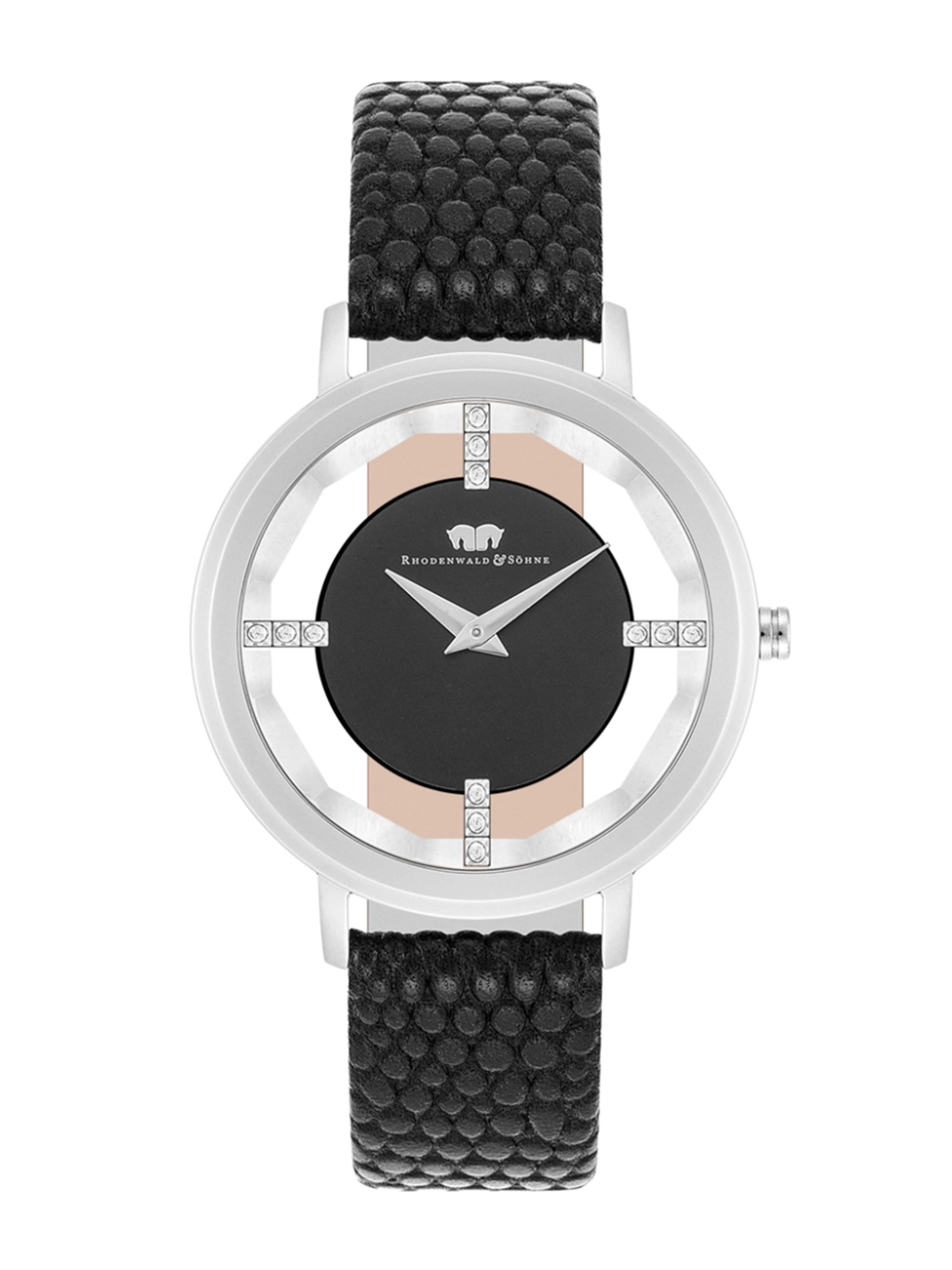 Rhodenwald & Söhne Uhr in Schwarz: Vorderseite