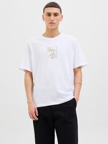 T-Shirt 'JJSKULLY' JACK & JONES en gris