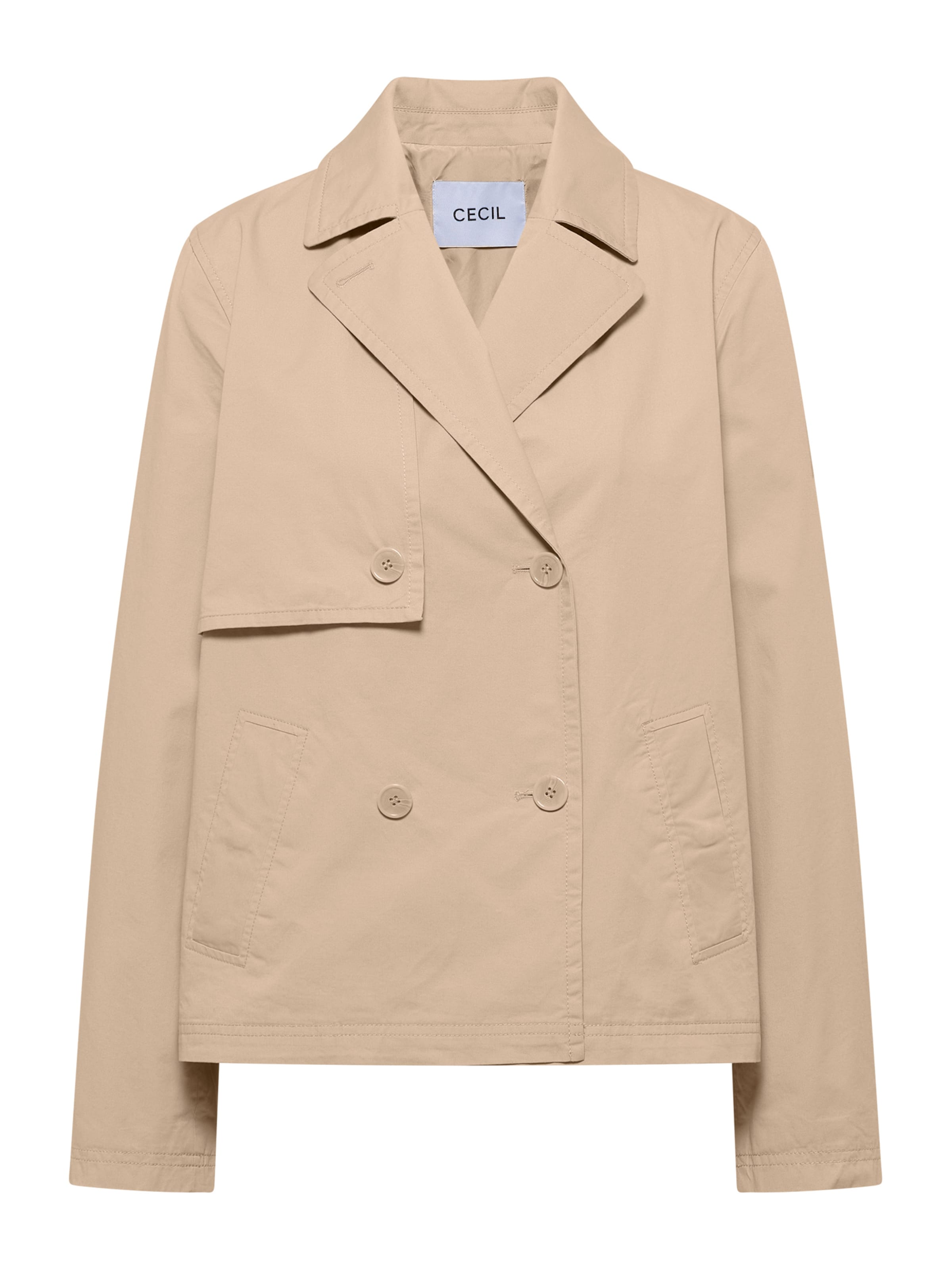 CECIL Between-seasons coat in Beige: front