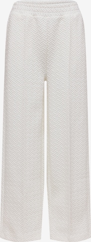 Wide Leg Pantalon à plis 'DENISE' SELECTED en blanc : devant