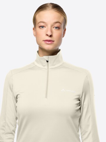 VAUDE Sports sweater 'Livigno' in Beige