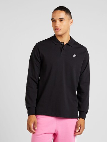 Nike Sportswear Μπλουζάκι 'CLUB' σε μαύρο: μπροστά