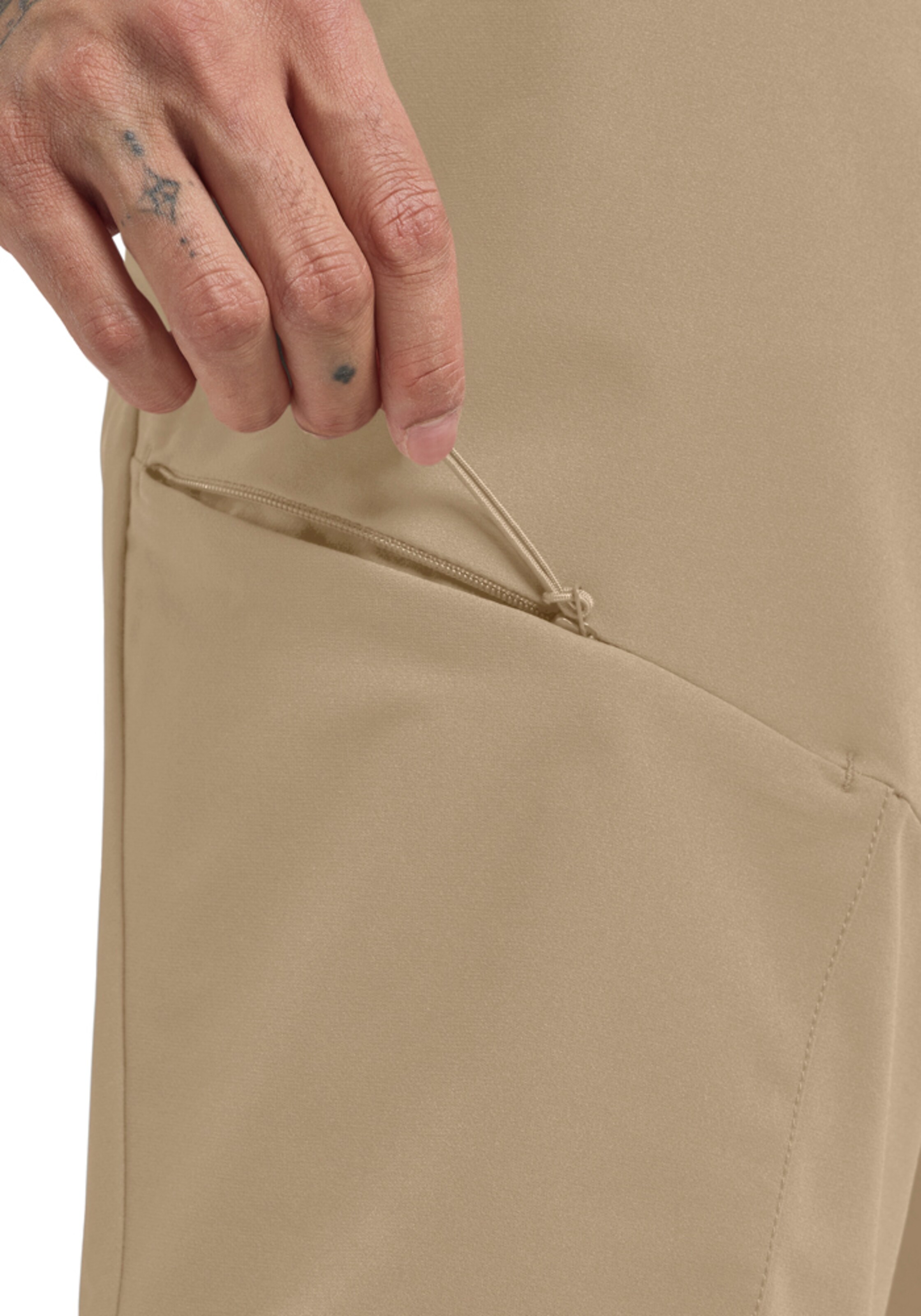 JACK WOLFSKIN Regular Outdoor Pants in Beige