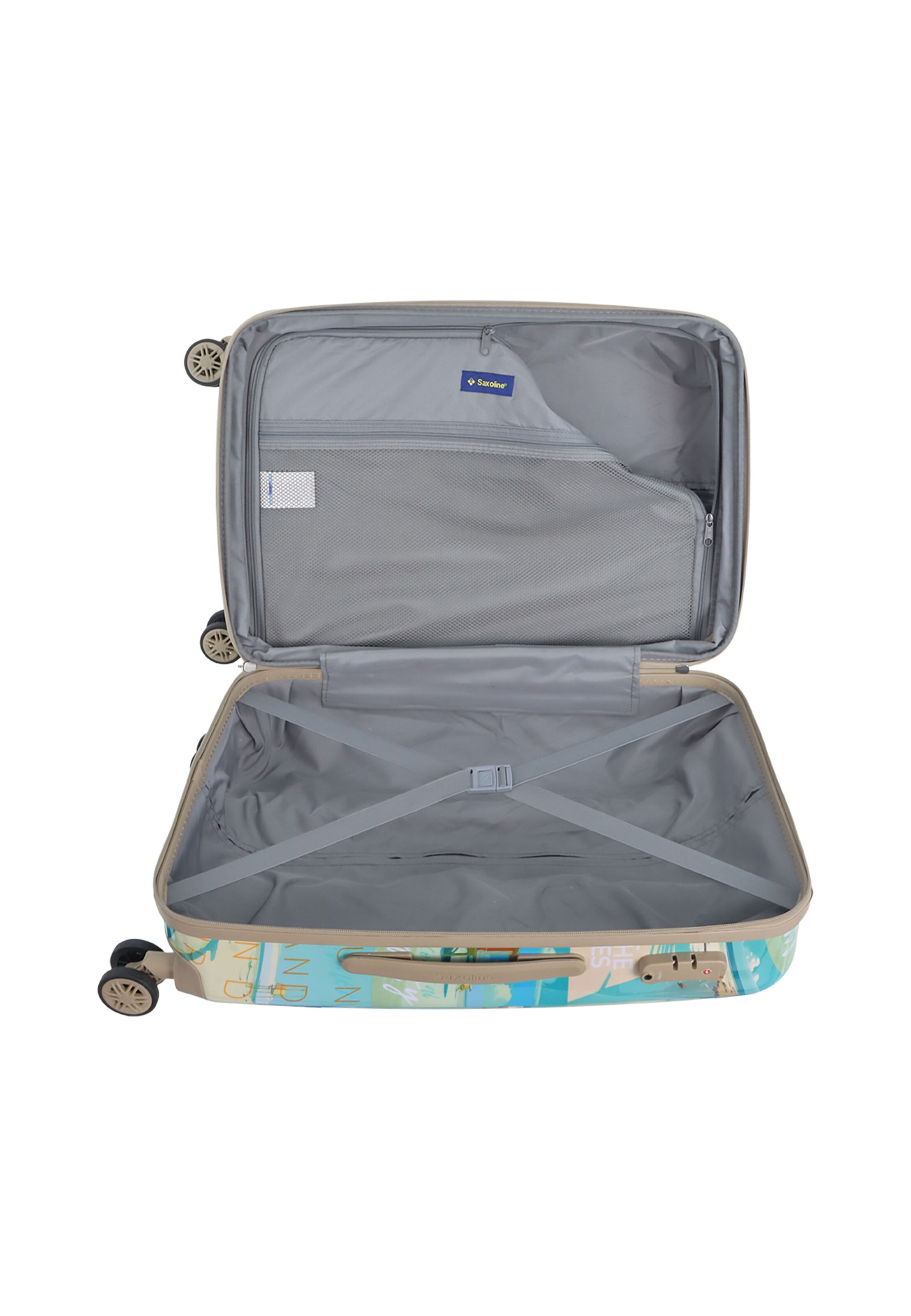 Saxoline Suitcase 'Coastal Beauty' in Mixed colors