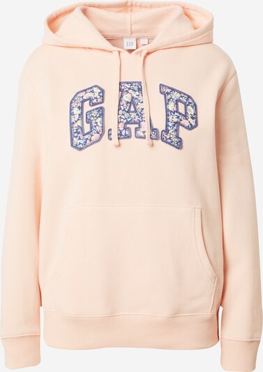 GAP Sweatshirt 'HERITAGE' in blau / hellgelb / pastellorange / rosé, Produktansicht