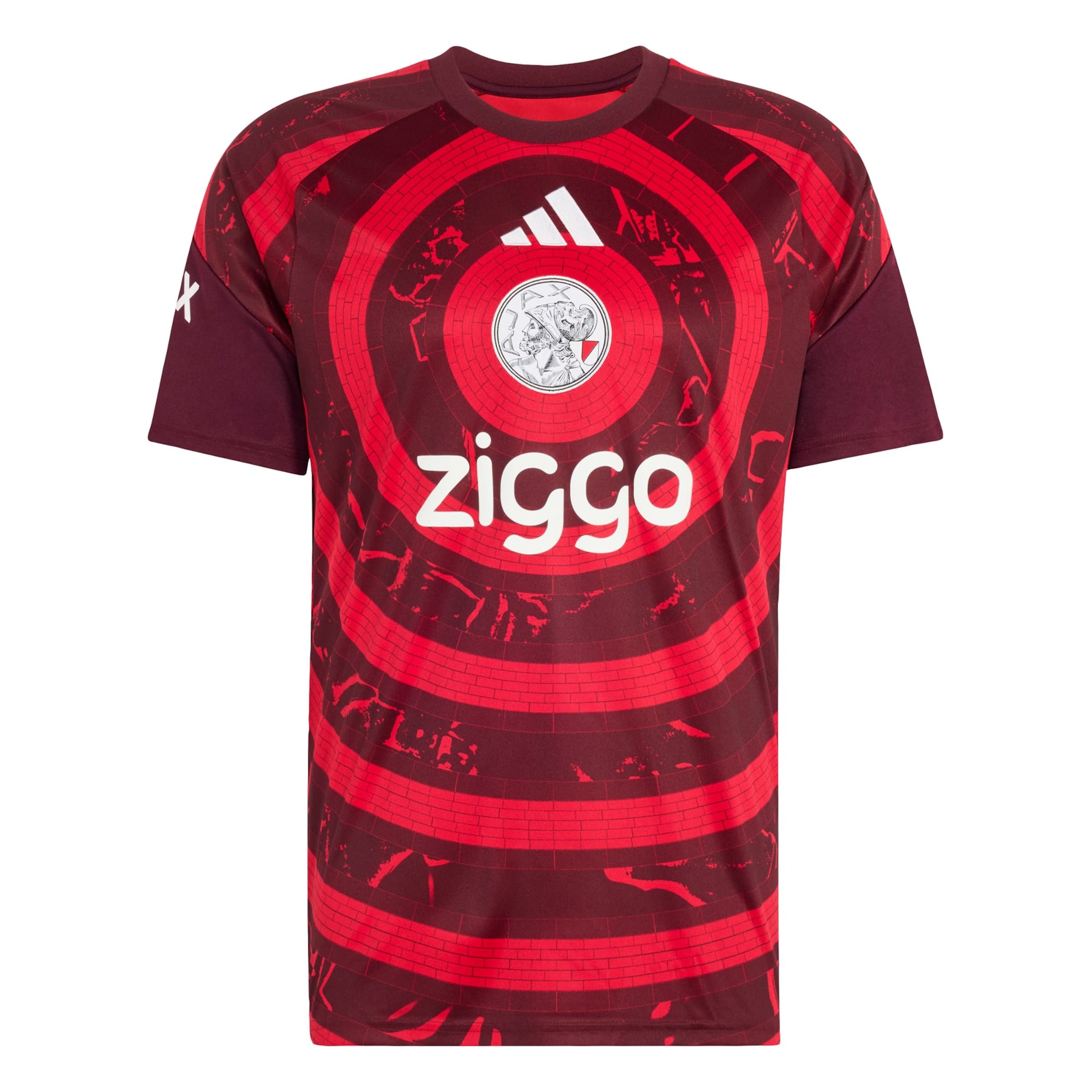 T-Shirt fonctionnel 'Ajax Amsterdam 26/27 Pre-Match' ADIDAS PERFORMANCE en rouge : devant
