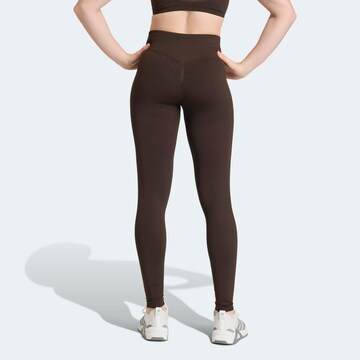 ADIDAS PERFORMANCE Skinny Workout Pants in Brown