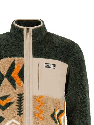 PROTEST Fleece Jacket 'PRTDon' in Green