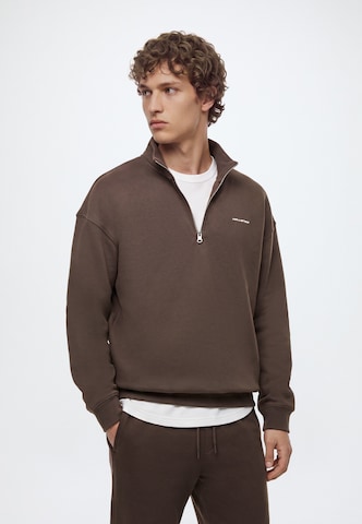 HOLLISTER Sweatshirt in Braun: Vorderseite
