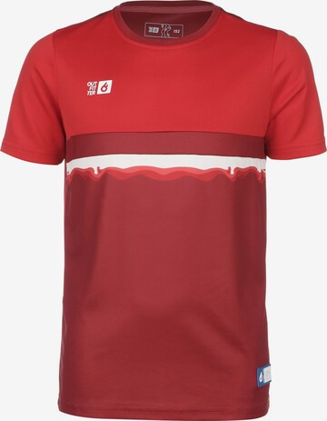 OUTFITTER Functioneel shirt 'Tahi' in Rood: voorkant