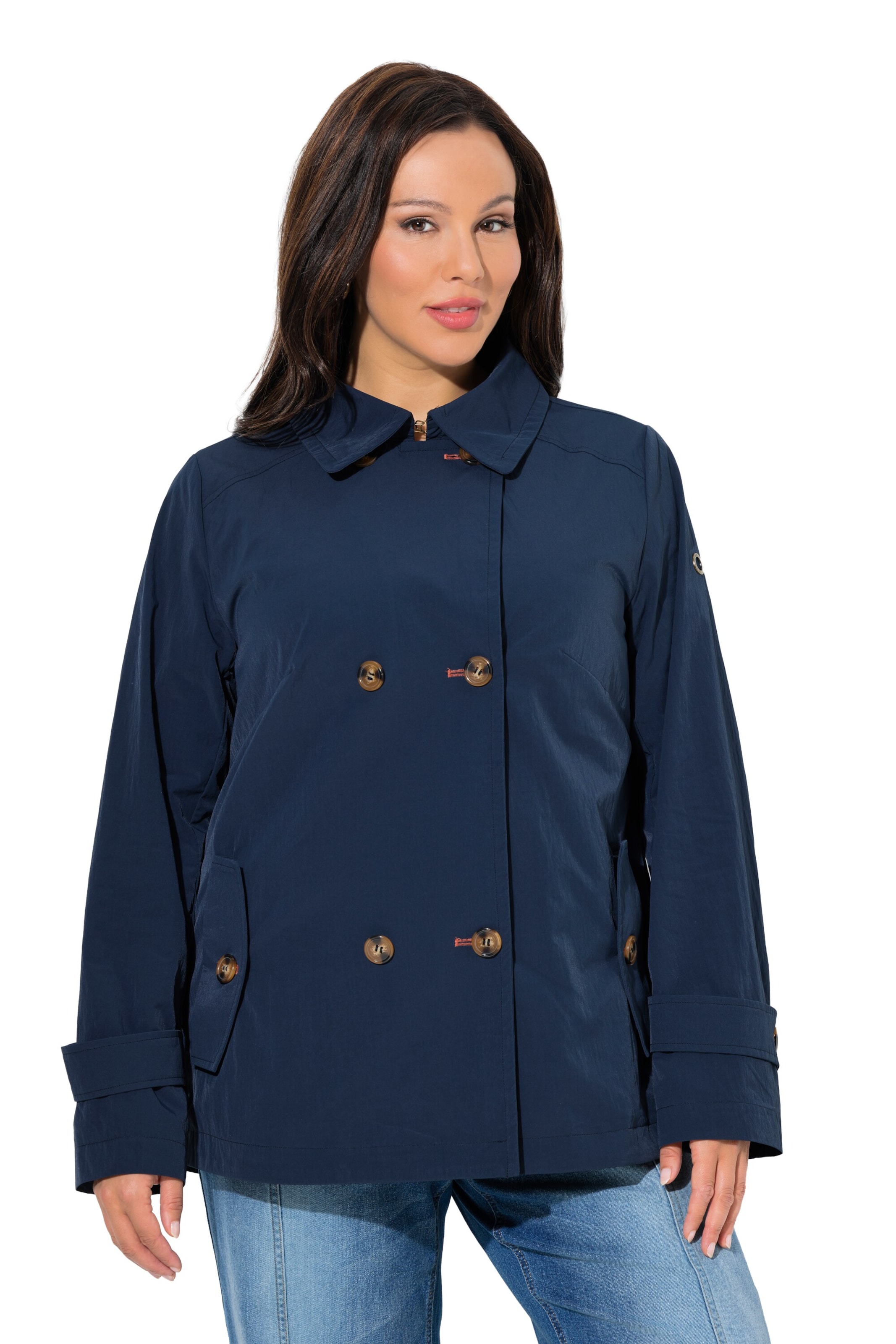 Ulla Popken Jacke in Blau: Vorderseite