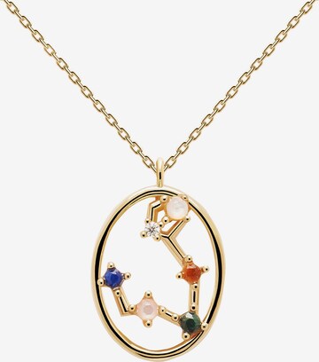 P D PAOLA Necklace 'PISCIS' in Gold: front