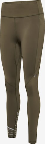 Skinny Pantalon de sport Newline en vert