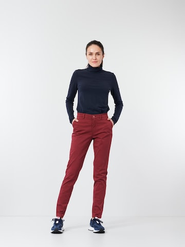 W. Wegener Slim fit Chino Pants 'Chiva 8500' in Red
