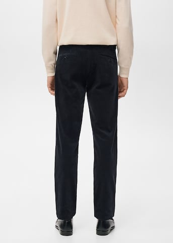 MANGO MAN Slim fit Pants 'Berdam' in Blue