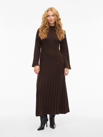 VILA Knit dress 'VICLEO' in Brown