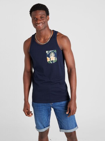 Tricou 'CHILL' de la JACK & JONES pe albastru