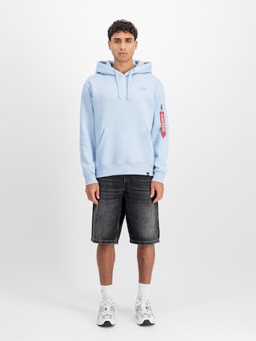 zils ALPHA INDUSTRIES Sportisks džemperis: no priekšpuses