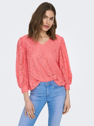 ONLY - Blusa 'BINA YRSA' em laranja