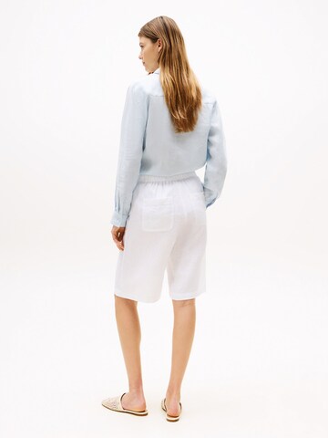 TOMMY HILFIGER Loosefit Broek in Wit