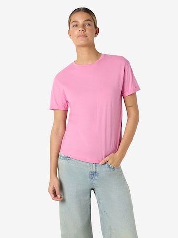 Noisy may T-Shirt 'NMBRANDY' in Pink: Vorderseite