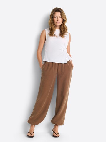 Regular Pantalon Rich & Royal en marron : devant