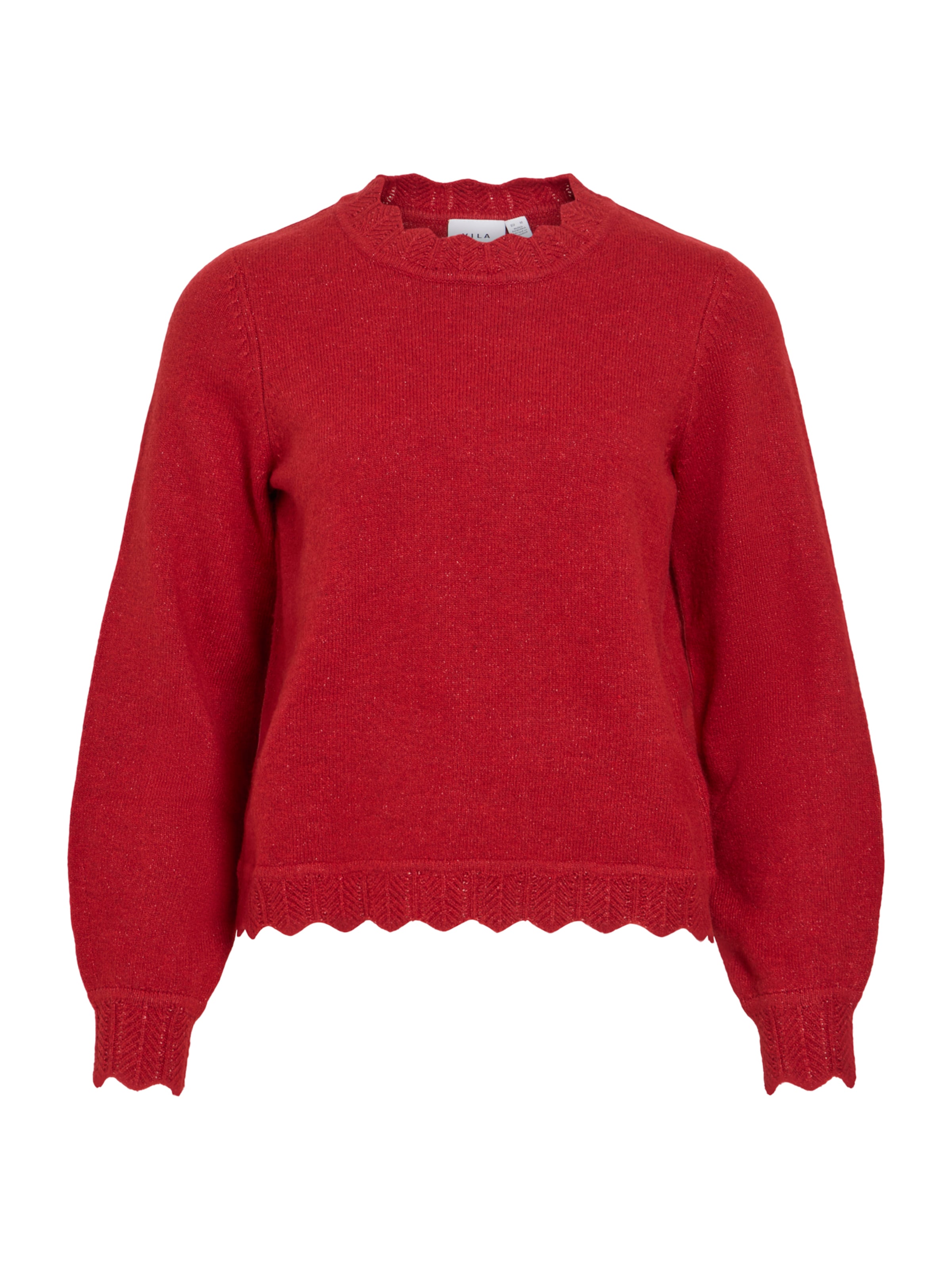 VILA Sweater 'VINIKOLINA' in Red: front