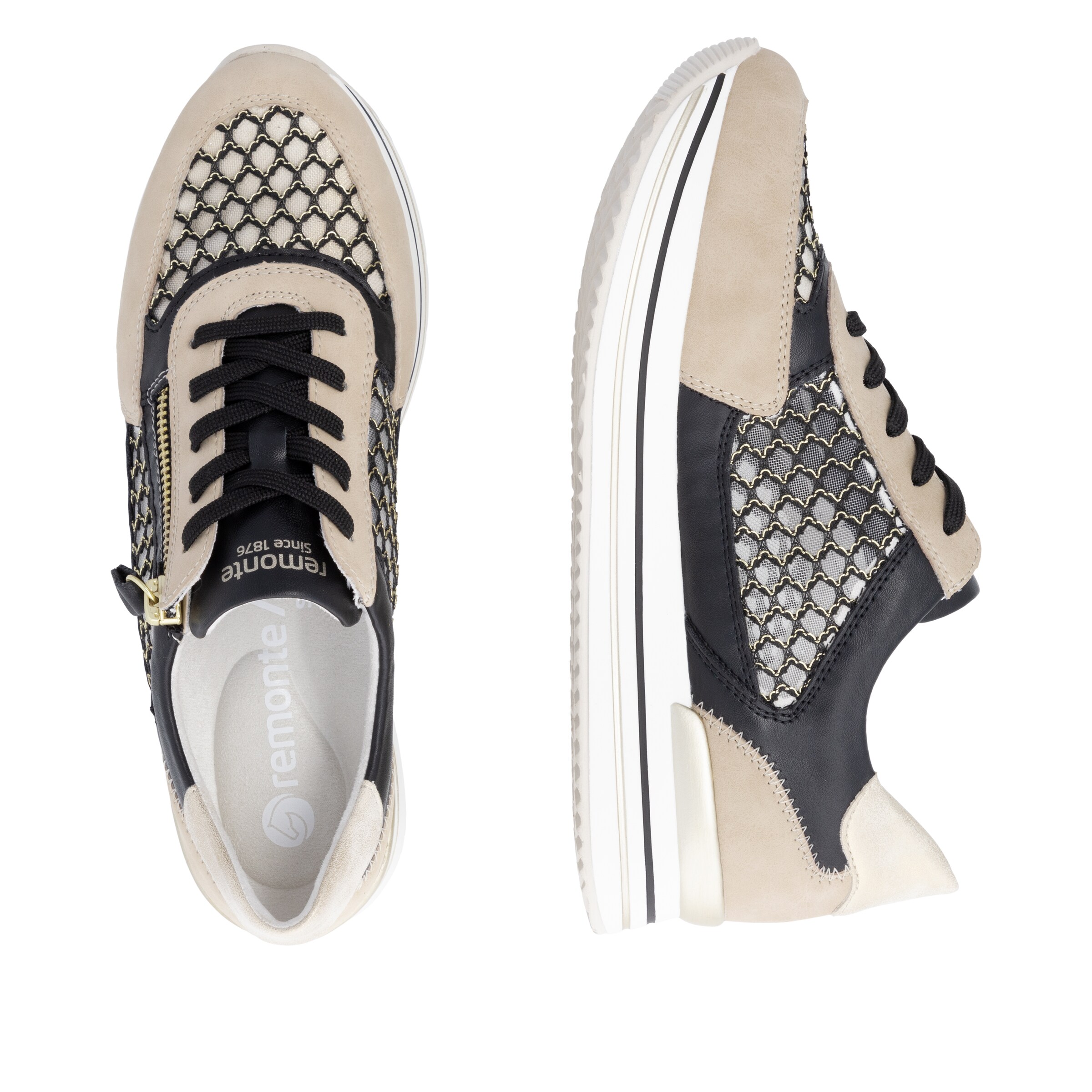 REMONTE Sneakers laag in Beige