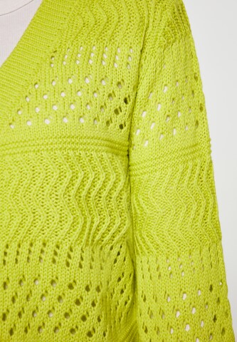 Cardigan swirly en vert