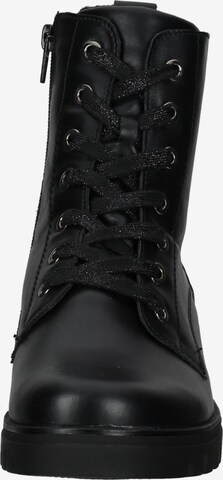 WALDLÄUFER Lace-Up Ankle Boots 'Serena' in Black