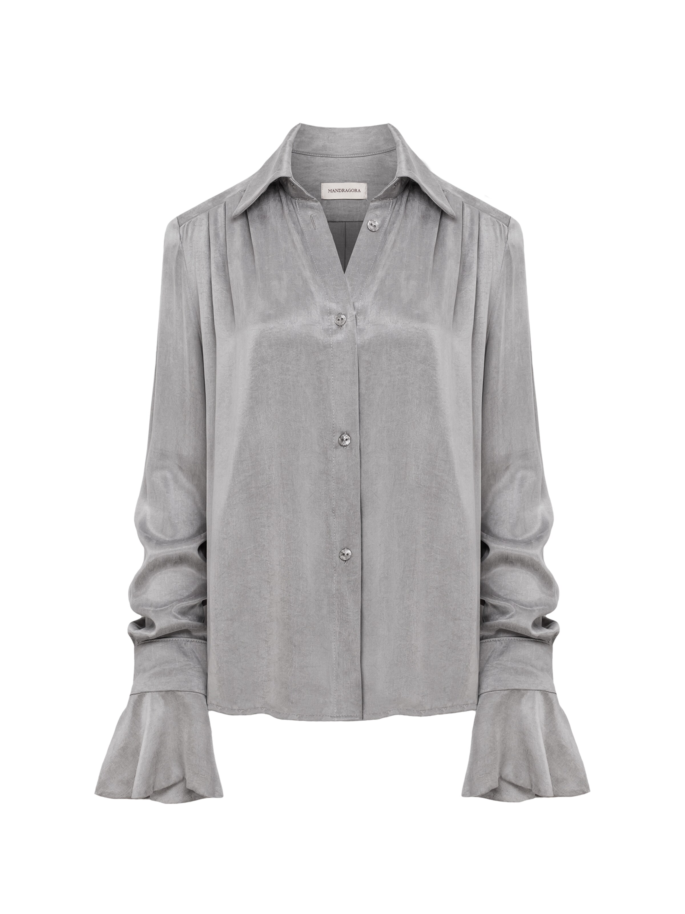 mandragora Blouse 'Celia' in Grijs: voorkant