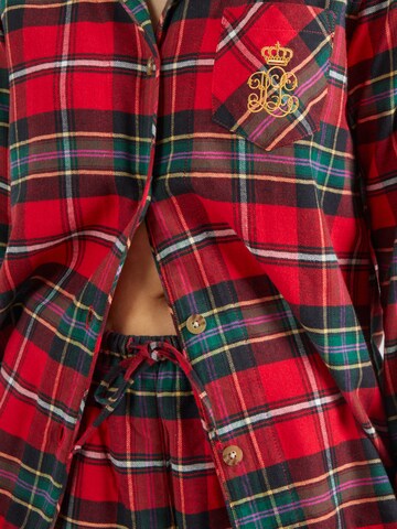 Lauren Ralph Lauren Pyjama 'NOTCH' in Rot