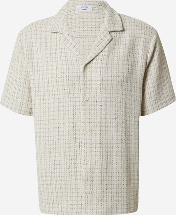 DAN FOX APPAREL Regular fit Button Up Shirt 'Timo' in White: front