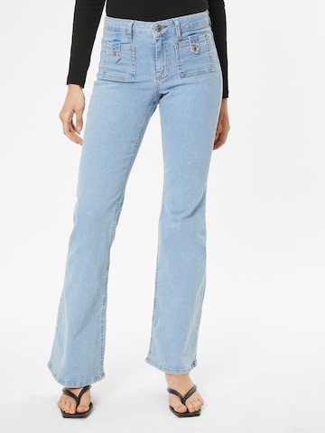 Flared Jeans di NA-KD in blu: frontale