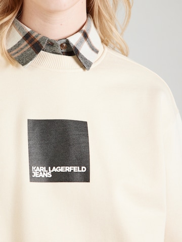 KARL LAGERFELD JEANS Sweatshirt i beige