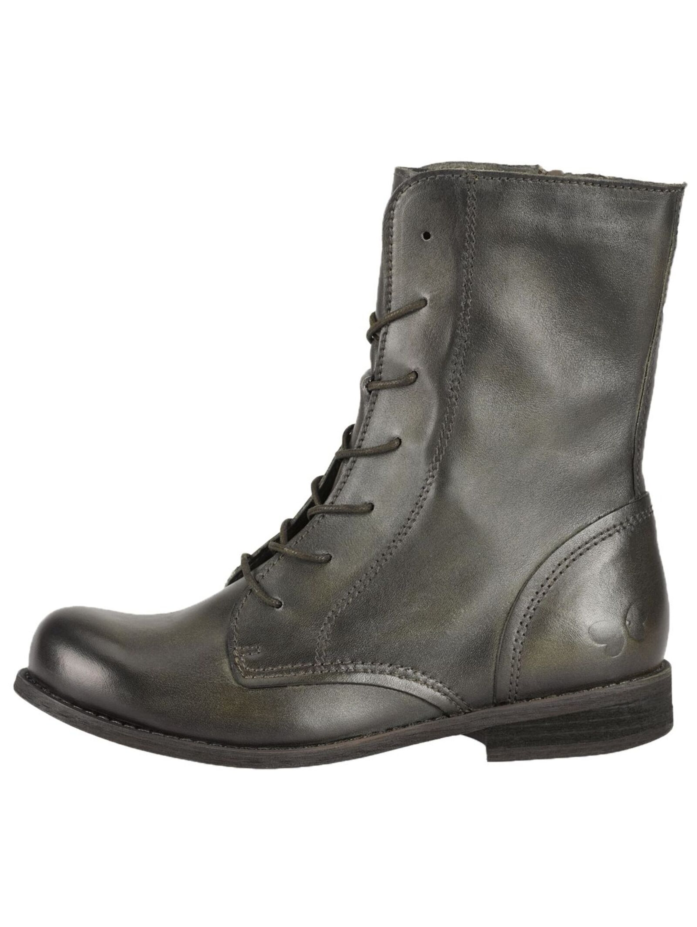 Felmini Wide Fit Schnürstiefelette in Grün