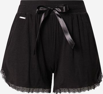 MAGIC Bodyfashion - Calças de pijama em preto: frente